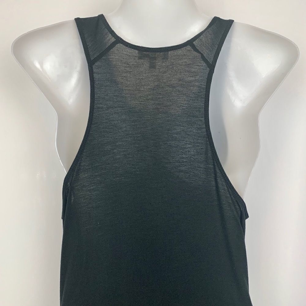 Wilfred Aritzia Black Flowy Sleeveless Tank - Picture 4 of 7
